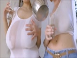 Tokio tits 2 - Two super hot babes with wet shirts