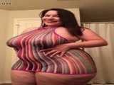Fat honey exposes her curves